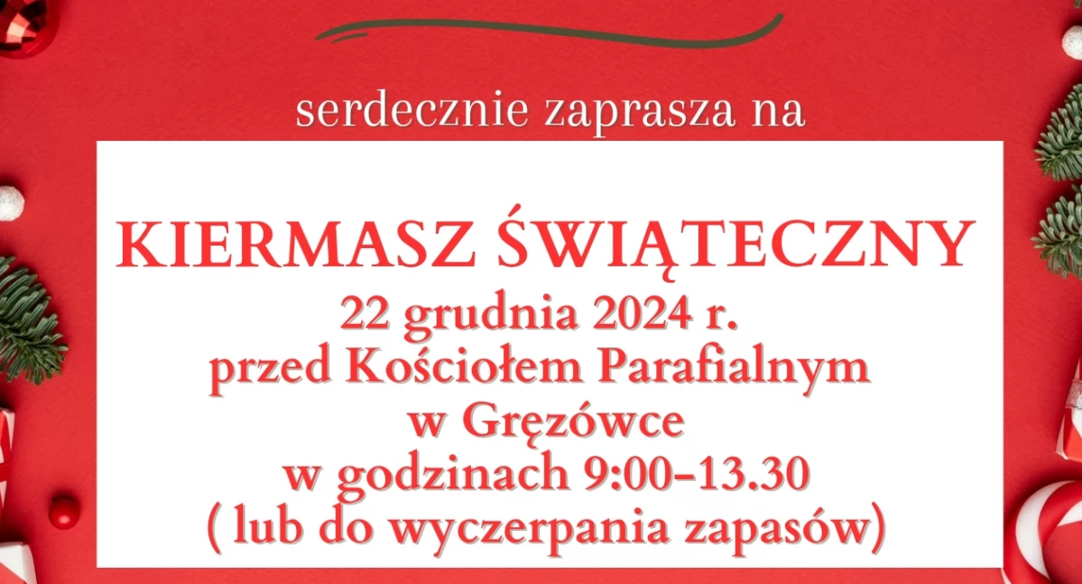 Kiermasz świąteczny w Gręzówce. Nie przegap wyjątkowych wypieków!