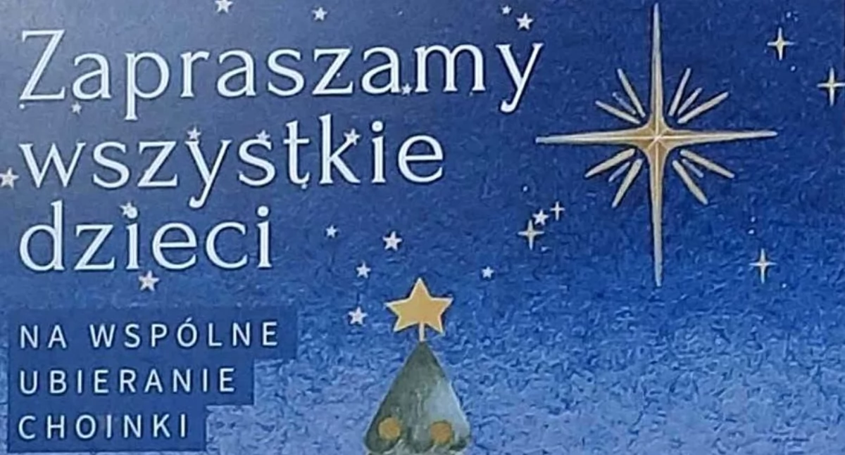 W Łukowie Choinka już w czwartek. Wspólne ubieranie, kolędowanie i niespodzianki od Świętego Mikołaja!