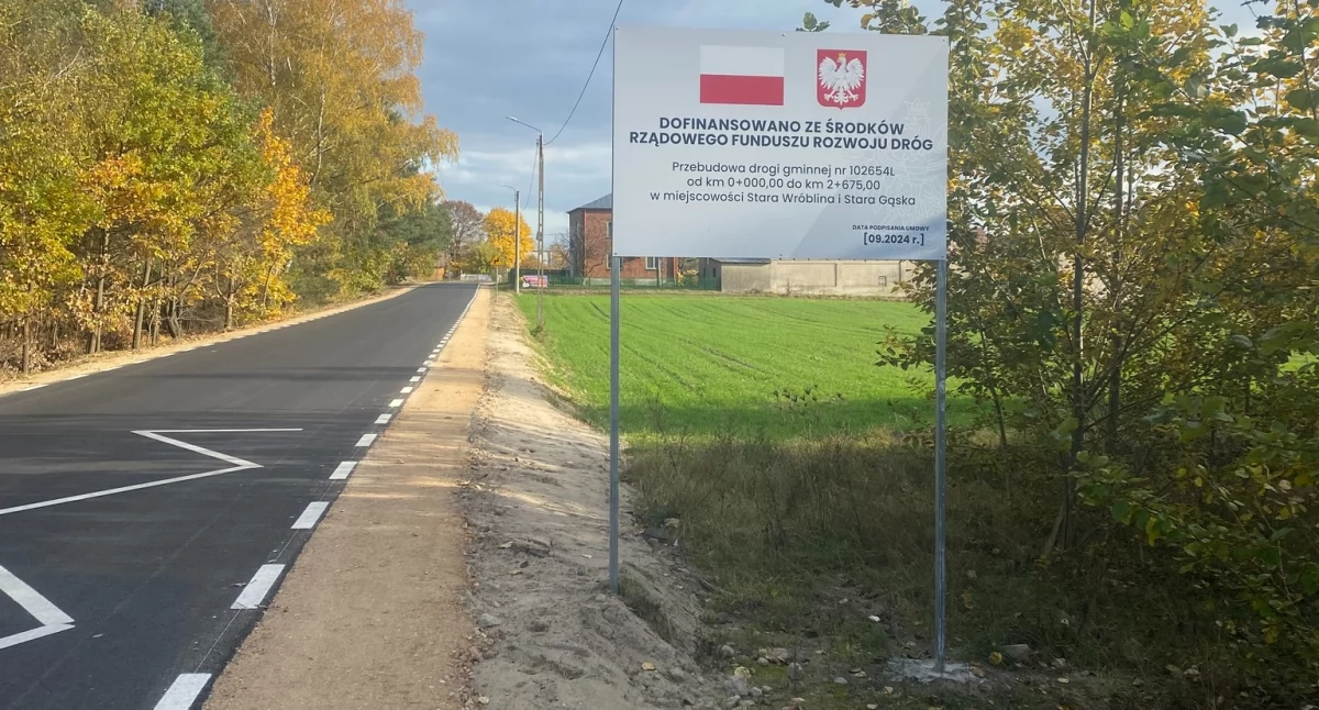 Nowoczesna droga w Starej Wróblinie i Starej Gąsce! Inwestycja na miarę 2024 roku