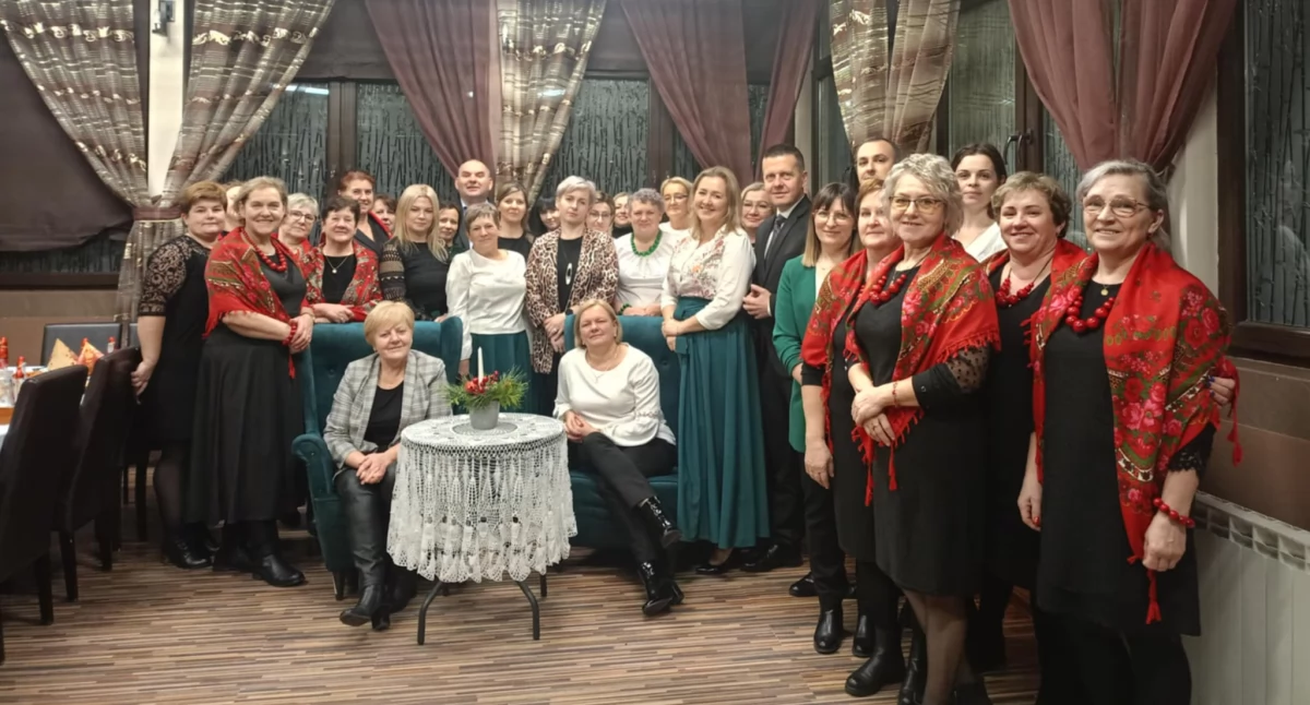 Pierwsze spotkanie opłatkowe Kół Gospodyń Wiejskich z Gminy Wojcieszków