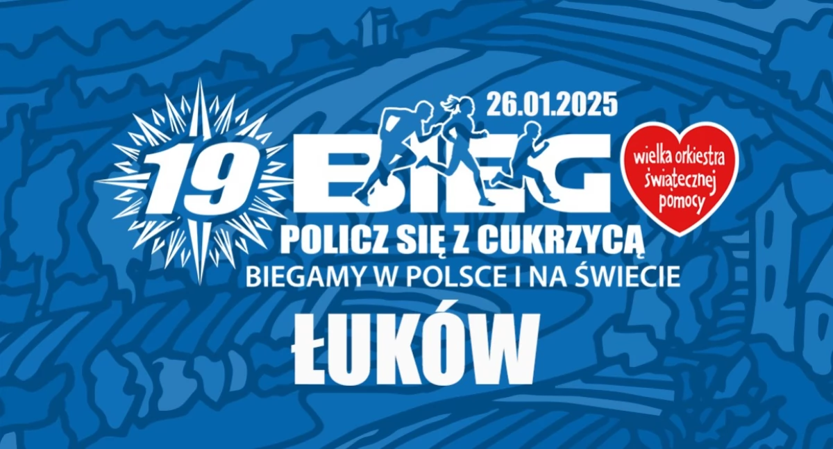 Rozgrzewka w środku zimy! Bieg Policz się z cukrzycą w Łukowie już 26 stycznia!