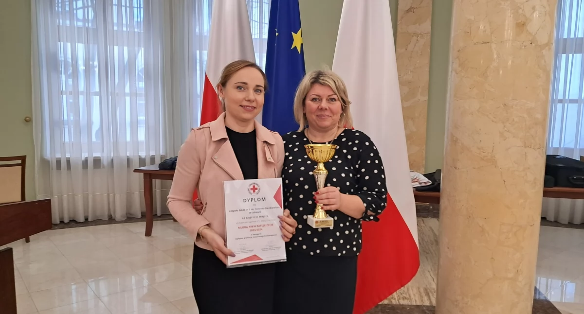 Zespół Szkół nr 1 w Łukowie z nagrodą w turnieju „Młoda Krew Ratuje Życie”!