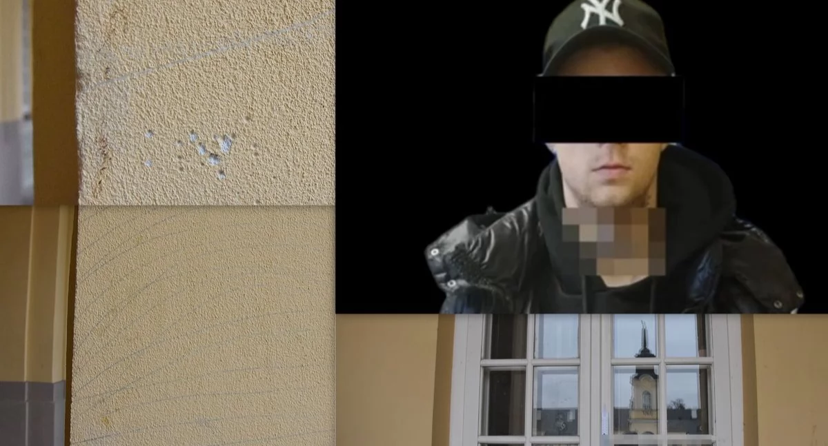Szok! Młody wandal zdewastował Pałac Potockich w Radzyniu Podlaskim!