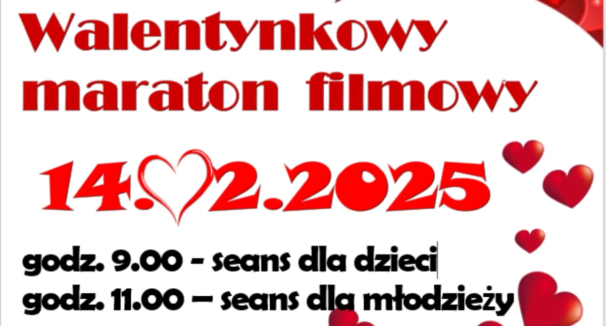 Walentynkowy Maraton Filmowy w Starych Kobiałkach. Bezpłatne seanse dla dzieci i młodzieży!