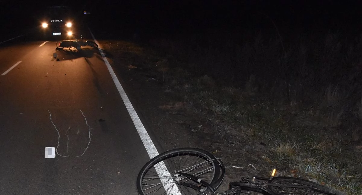  Pijany rowerzysta potrącony przez motorowerzystę! Obaj w szpitalu