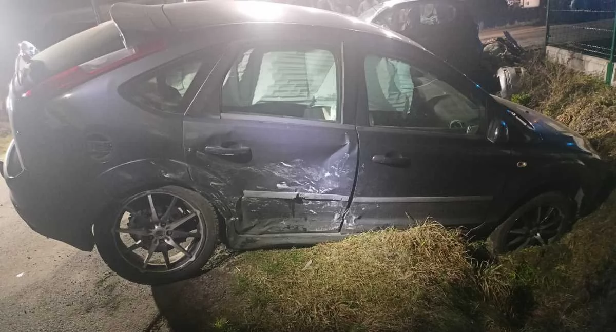  Groźny wypadek koło Krzywdy!  Kierowca z powiatu łukowskiego w szpitalu po zderzeniu z Fordem