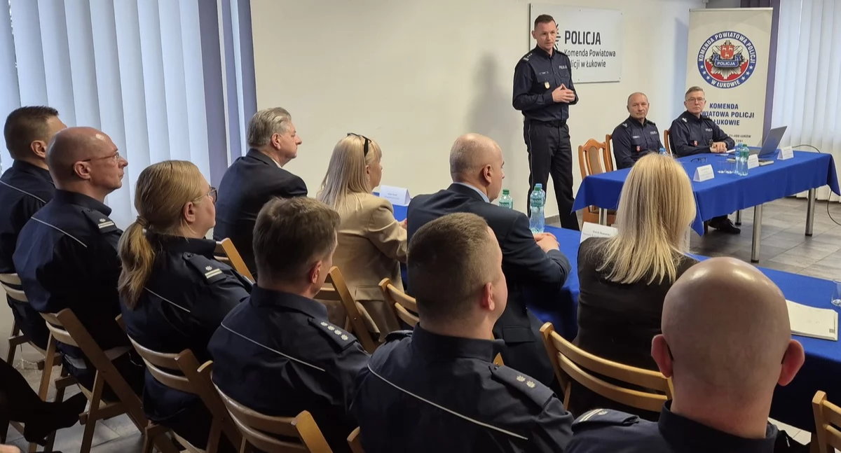 Łukowscy policjanci pod lupą! Roczna odprawa ujawnia wyniki ich pracy
