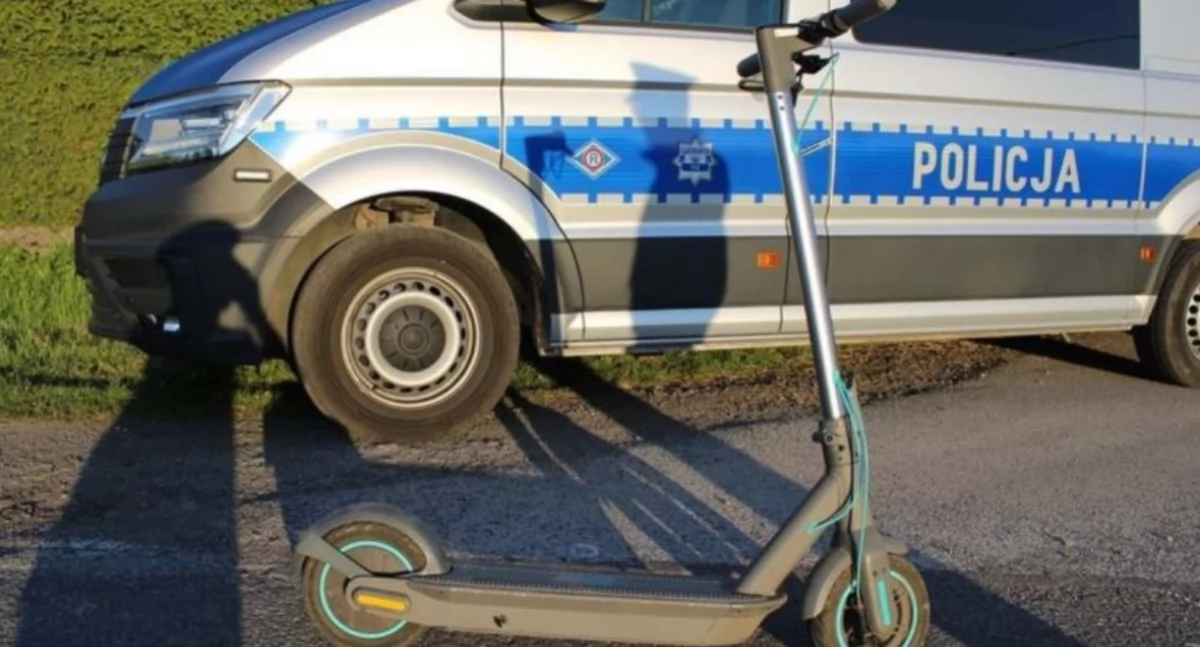 Nietrzeźwy kierowca? Nie! Tym razem pijany na hulajnodze! Policja nie odpuściła