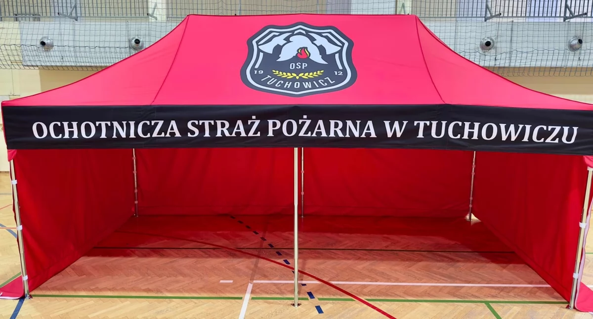 OSP KSRG Tuchowicz z nowym namiotem! Przygotowania do wielkiego festynu ruszyły pełną parą