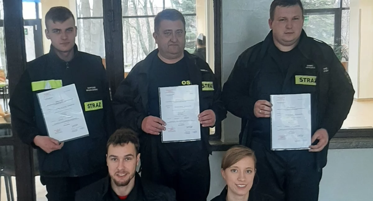 Strażacy z Okrzei zaliczyli egzamin! Teraz jeszcze lepiej ratują życie!