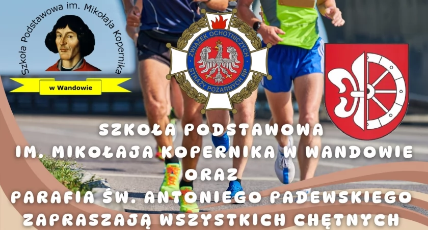 Historyczne biegi papieskie w Wandowie! Strażacy i mieszkańcy pobiegną na 5 km