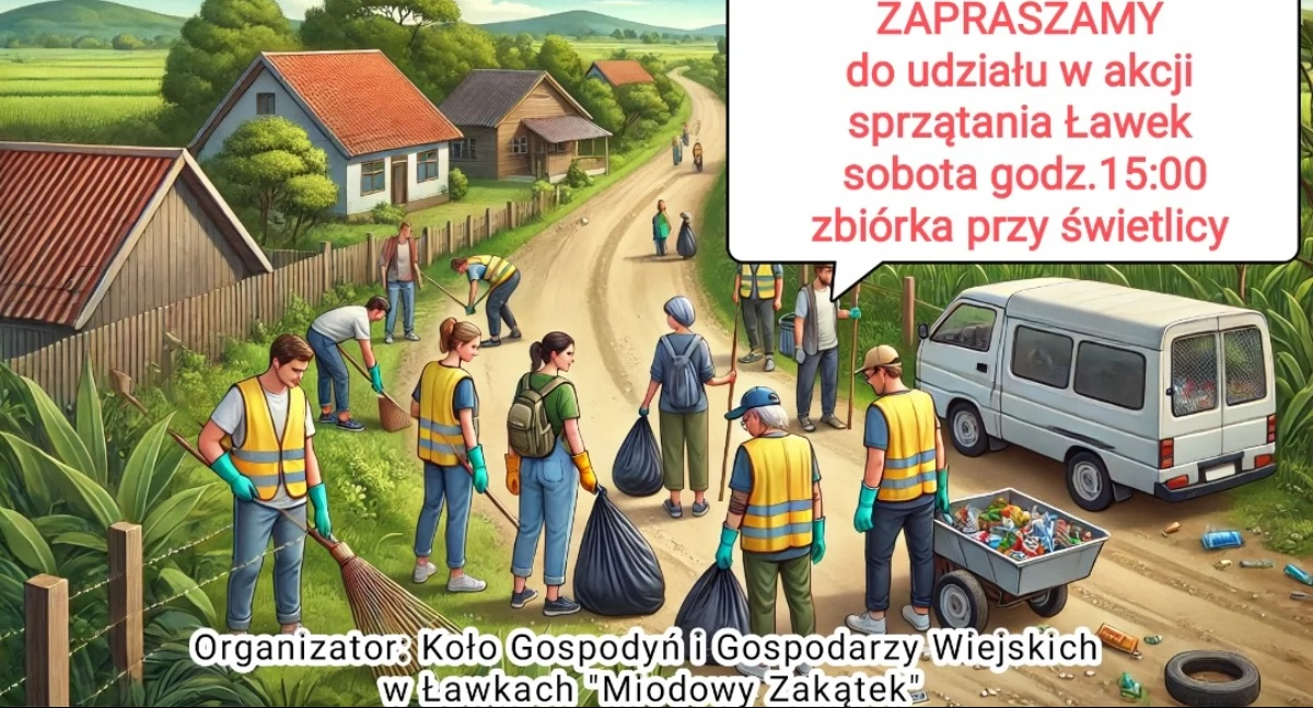 Wielkie sprzątanie w Ławkach! Mieszkańcy ruszają do akcji – dołącz i Ty!