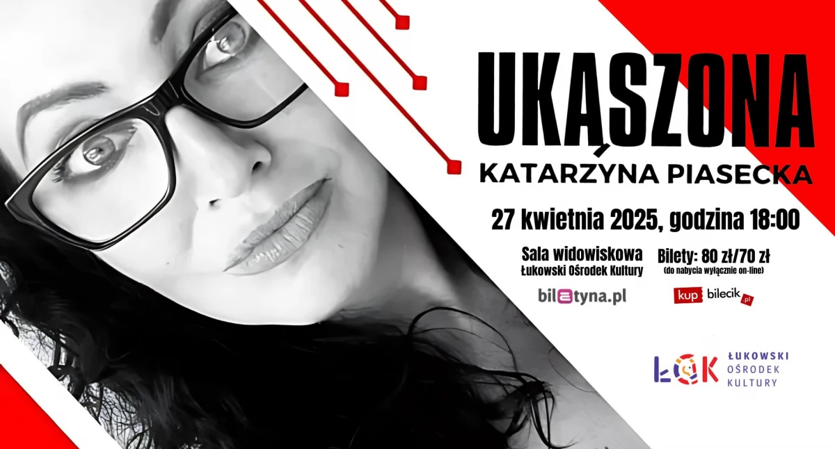 Katarzyna Piasecka rozbawi Łuków! Nowy program „Ukąszona” już w kwietniu