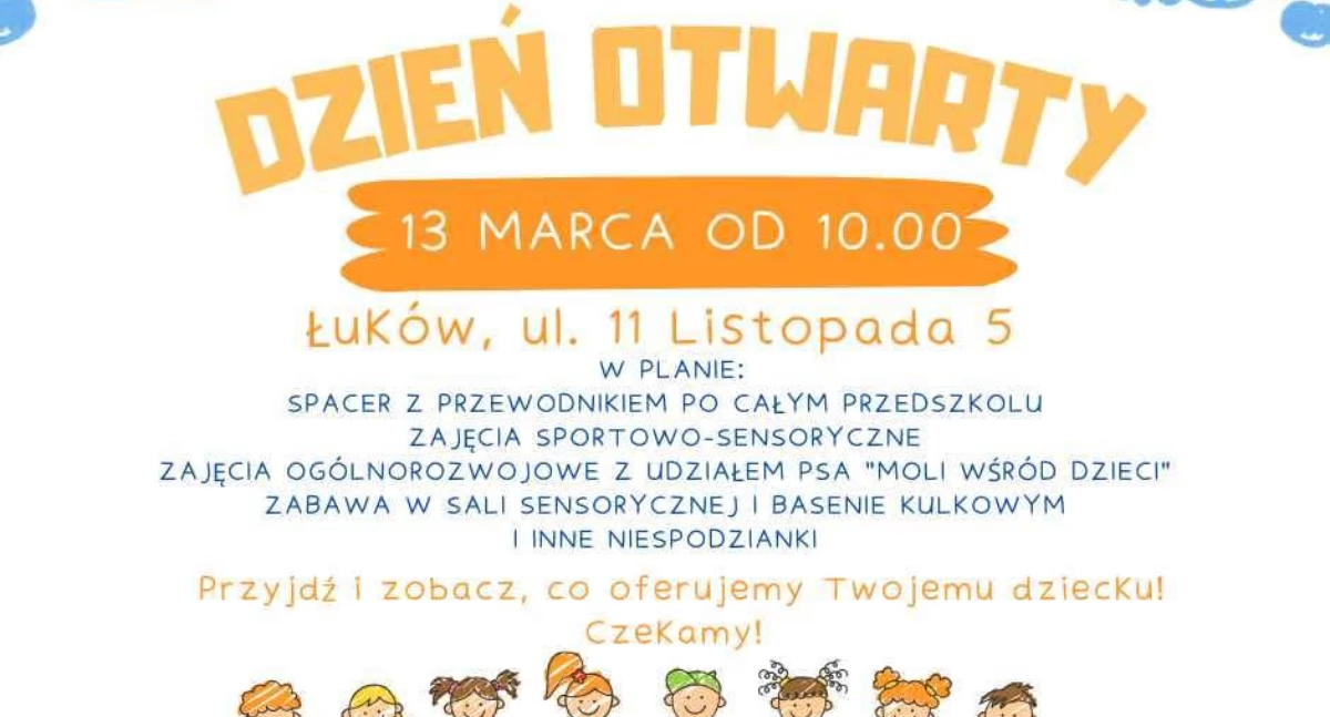 Dzień Otwarty w Przedszkolu Sióstr Nazaretanek w Łukowie! Czeka masa atrakcji dla dzieci