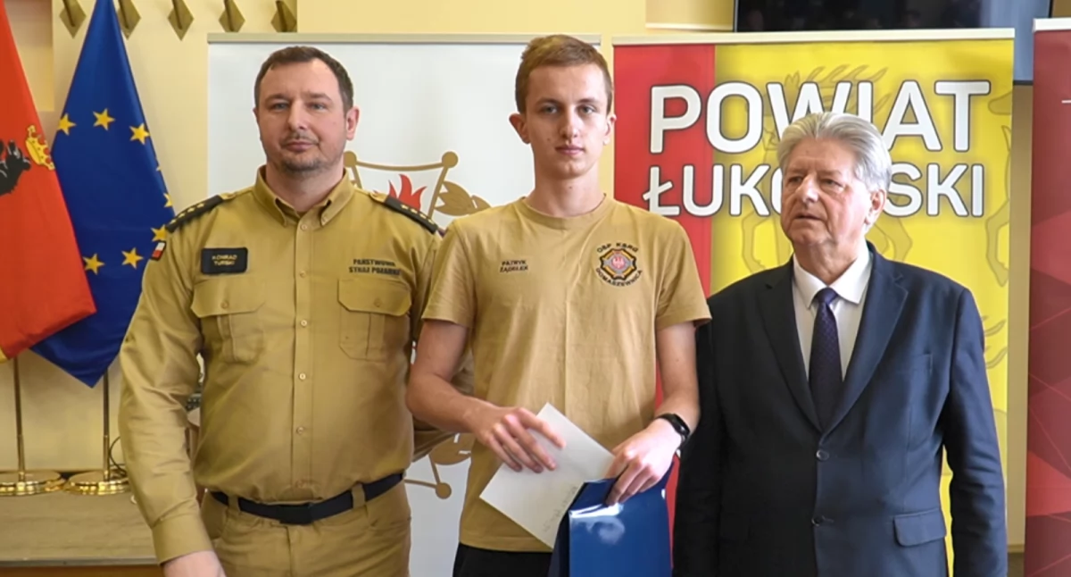 Młodzież z powiatu łukowskiego rywalizuje w turnieju wiedzy pożarniczej (WIDEO)