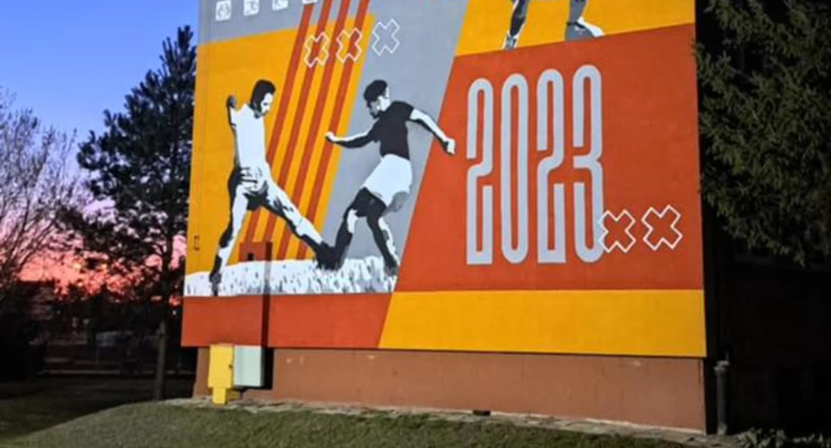 Sportowa historia w nowym świetle! Podświetlony mural Orląt Łuków robi wrażenie