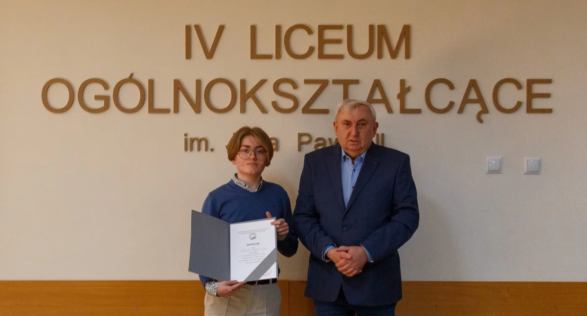 Michał Rojewski z Łukowa w finale prestiżowej olimpiady! Uczeń IV LO powalczy na szczeblu centralnym