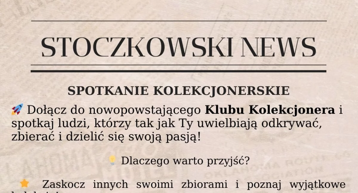 Kolekcjonerskie szaleństwo w Stoczku Łukowskim? Powstaje nowy klub, który może zaskoczyć!