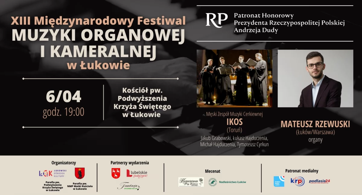 Muzyczna uczta w Łukowie! Wyjątkowy koncert organowy i cerkiewny już 6 kwietnia