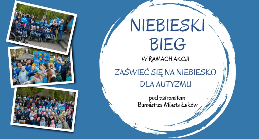 Łuków zaświeci się na niebiesko już 25 kwietnia! Symboliczny bieg w Parku Miejskim dla wsparcia osób z autyzmem