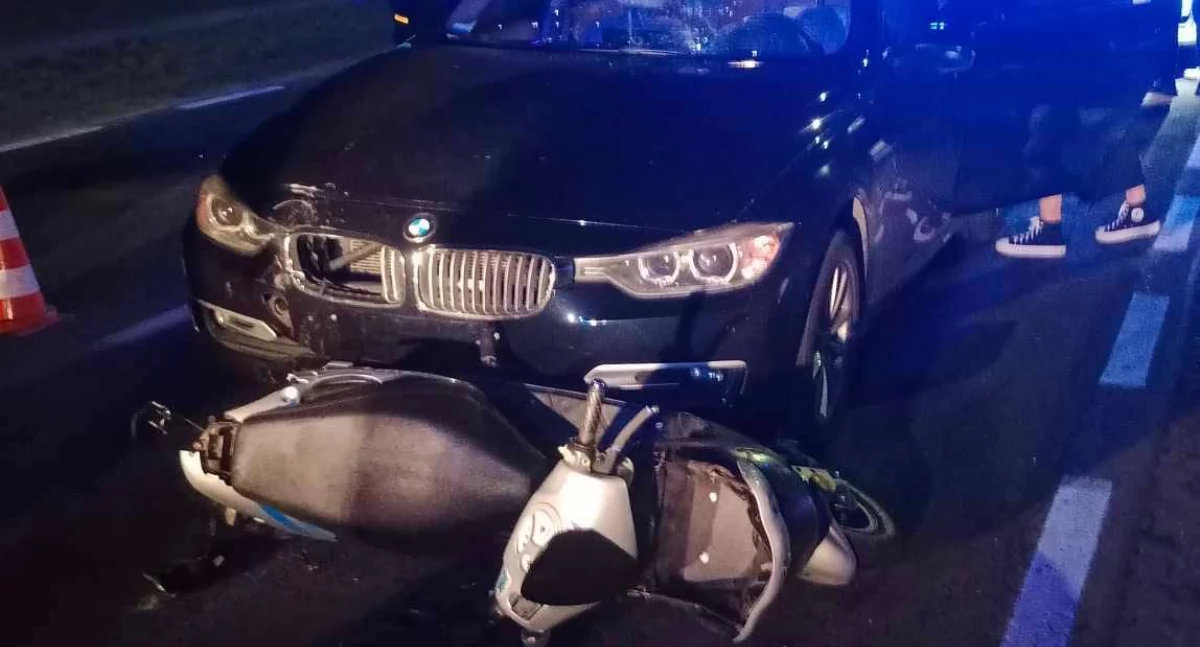 Zderzenie BMW z Yamahą na DW 807! Dwie osoby trafiły do szpitala po wypadku w Ryżkach