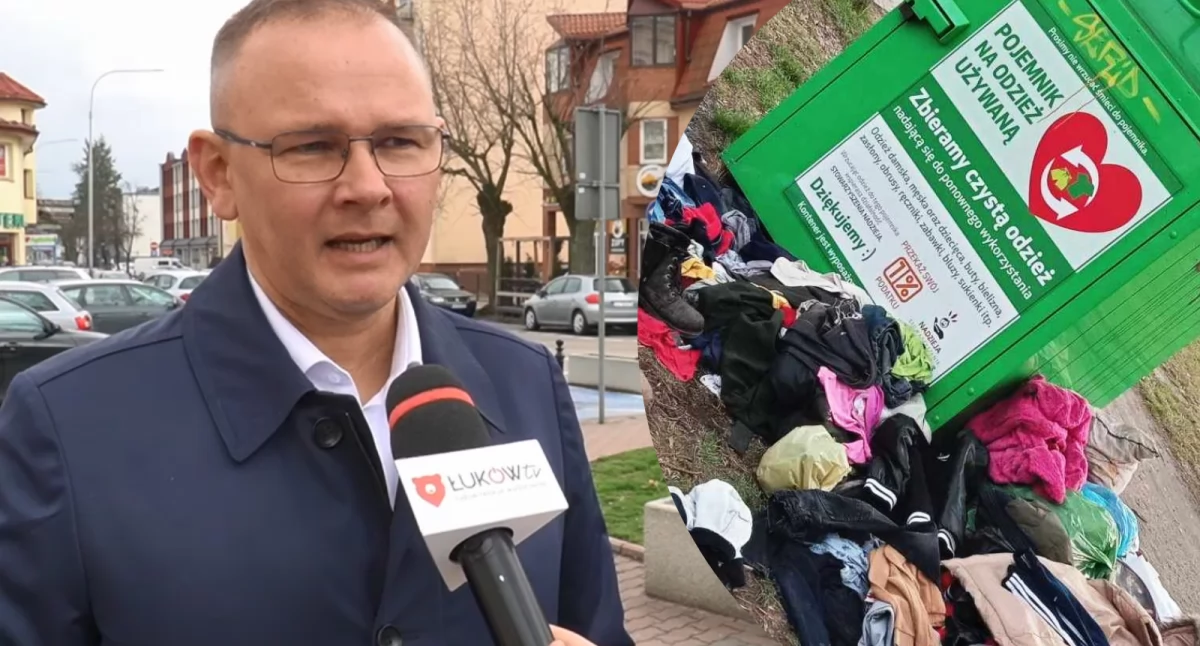 Przepełnione pojemniki na odzież. Burmistrz:  Zareagowaliśmy natychmiast (WIDEO)