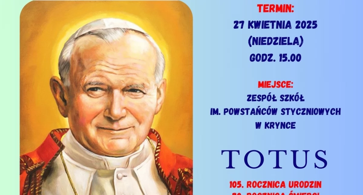 Zapraszamy na Festiwal Papieski 