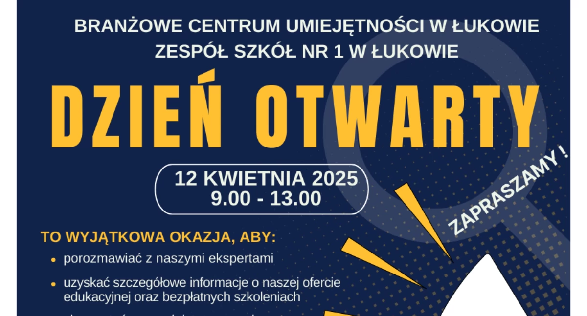 Dzień Otwarty Branżowego Centrum Umiejętności w Łukowie! Sprawdź, jak zdobyć zawód przyszłości w jeden dzień!