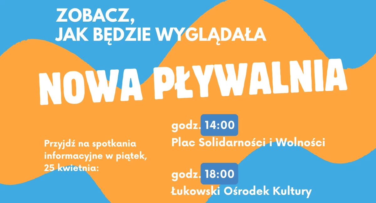 Nowa pływalnia w Łukowie? Mieszkańcy zdecydują! Władze miasta zapraszają na spotkania