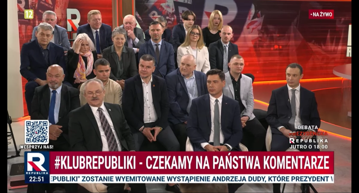 Łuków na antenie! Klub Gazety Polskiej ponownie w „Klubie Republiki” Adriana Klarenbacha