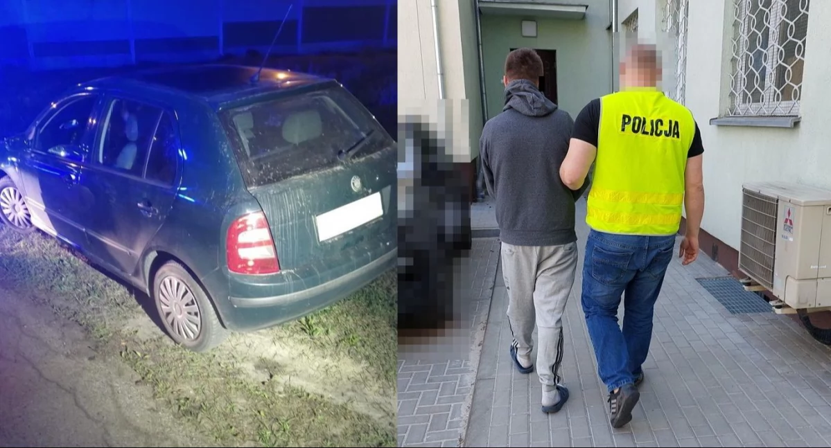 Skradzionym autem, po alkoholu i narkotykach. Zatrzymany w miał sądowy zakaz prowadzenia