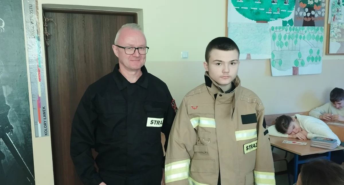 Strażak w szkole, RKO na fantomie i rozmowy o krwi – wyjątkowa lekcja w 