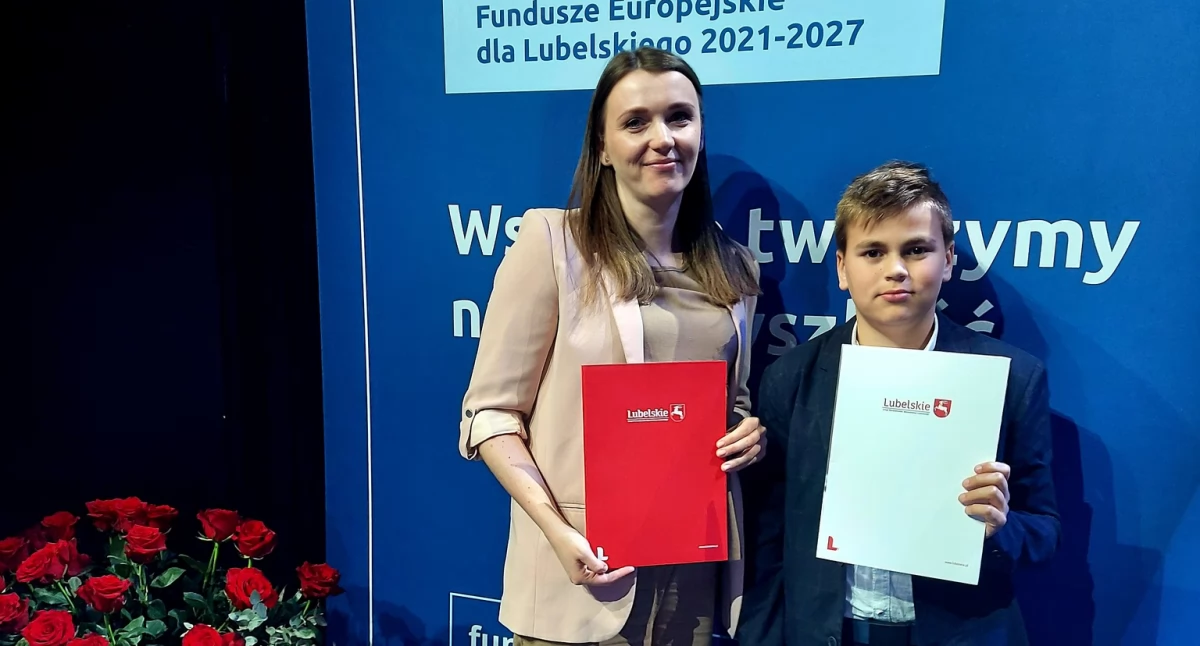 Z Łukowa na podium województwa – Cyprian Sulej wśród najlepszych uczniów Lubelszczyzny