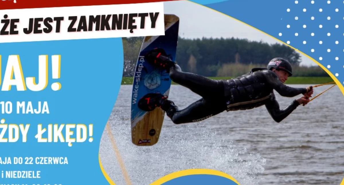 Wakepark wraca na wodę! Start sezonu już 10 maja nad Zimną Wodą