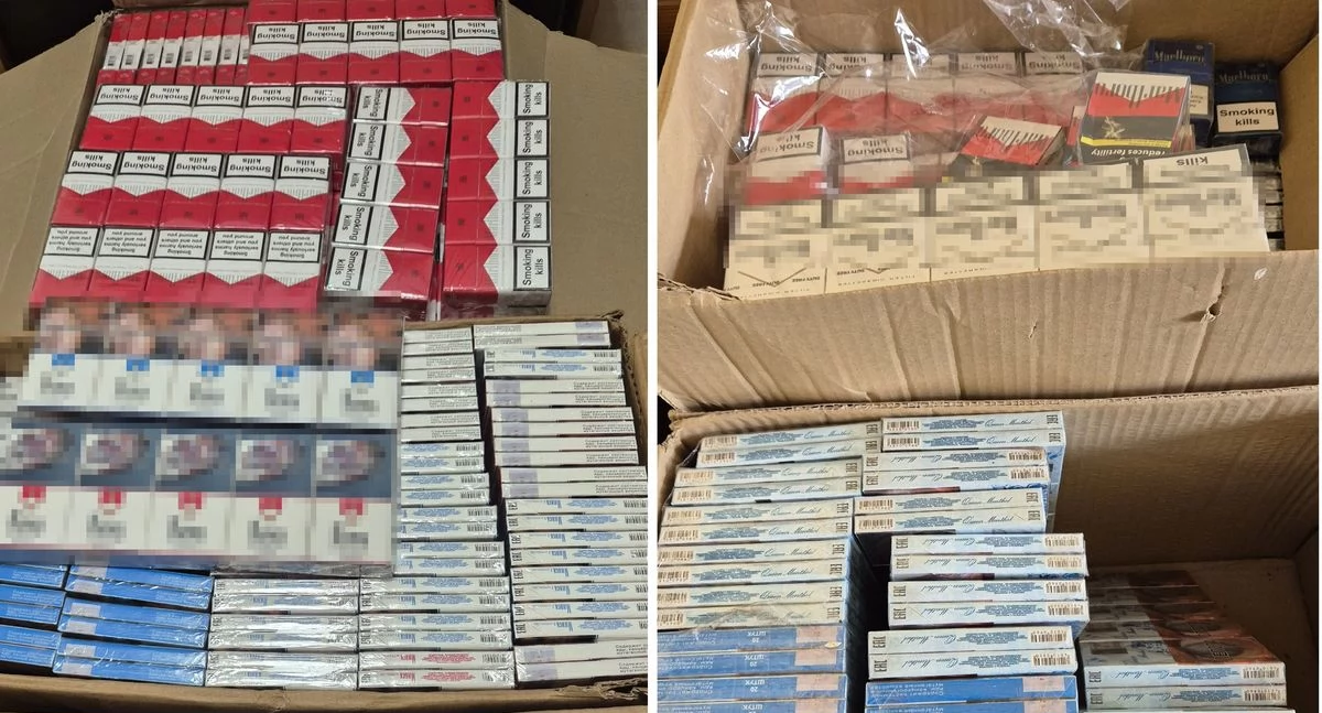 Ponad 3500 paczek nielegalnych papierosów przechwycone przez policję. Straty Skarbu Państwa mogły sięgnąć 55 tys. zł