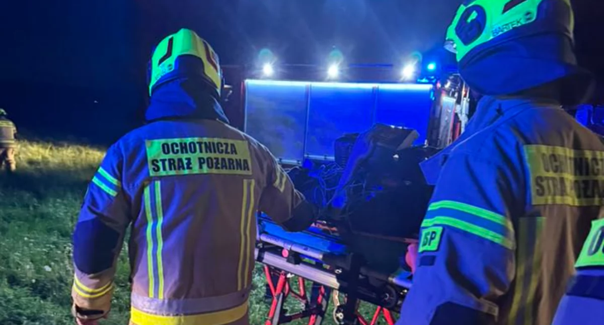 Tragiczny wypadek w Ciechominie: 14-letni motocyklista w ciężkim stanie