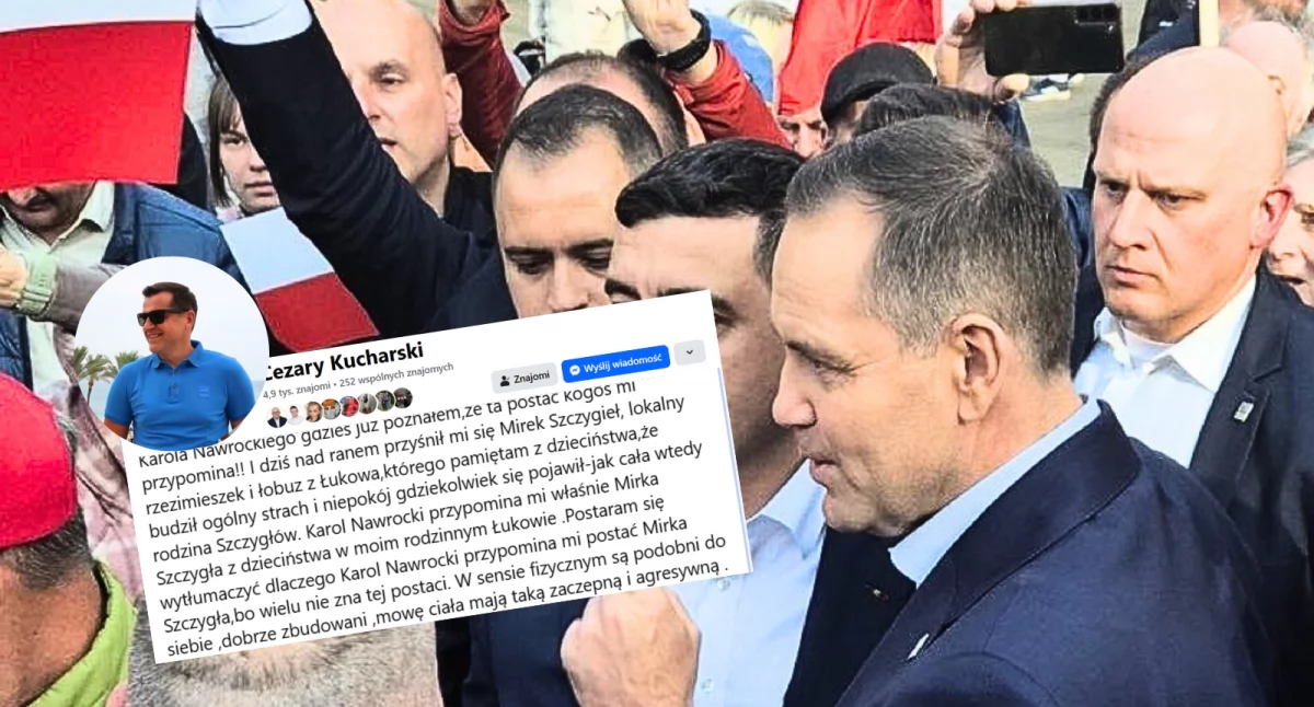 Burza po wpisie Kucharskiego o Nawrockim. Łuków komentuje: „Nie wszystko złoto, co się świeci”