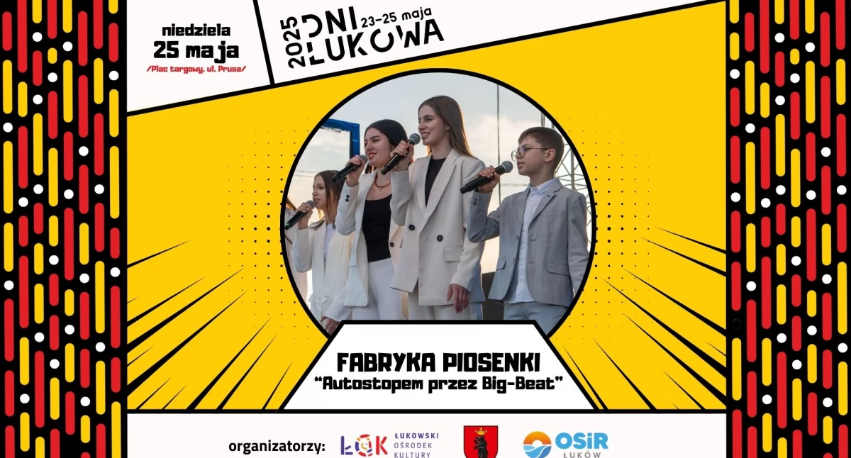 Fabryka Piosenki ŁOK przeniesie Łuków w czasy big-beatu. Co szykuje na Dni Łukowa 2025?