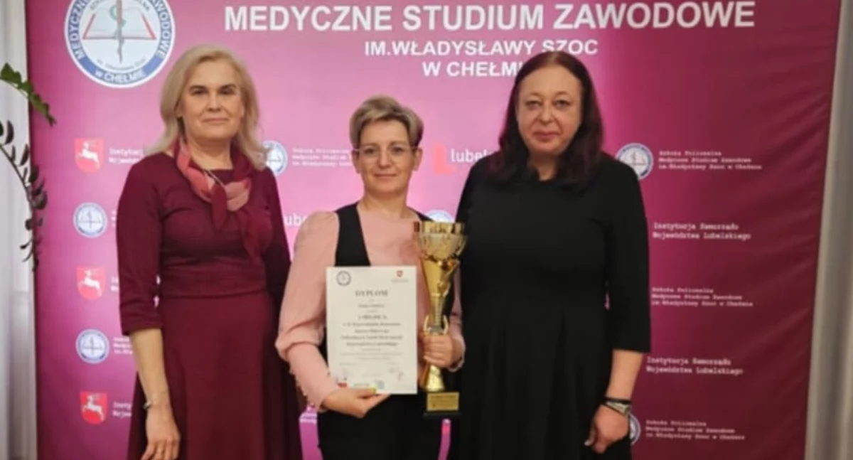 Beata Gontarz najlepsza w województwie! Sukces łukowskiej szkoły medycznej
