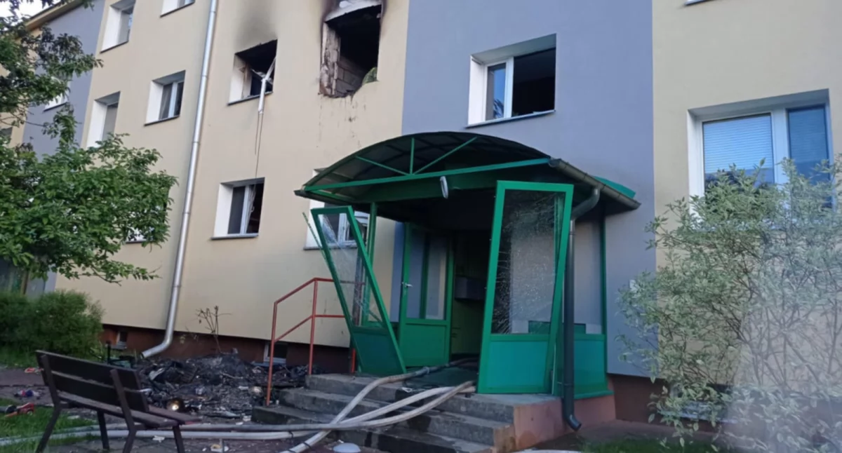 Wybuch gazu w Piszczacu: Ewakuowano 16 osób, mężczyzna ciężko ranny, trwa śledztwo