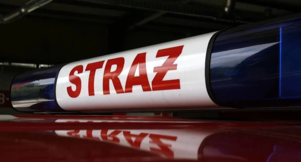 Strażacy i policja w akcji – podejrzany transport na drodze w Stoczku Łukowskim