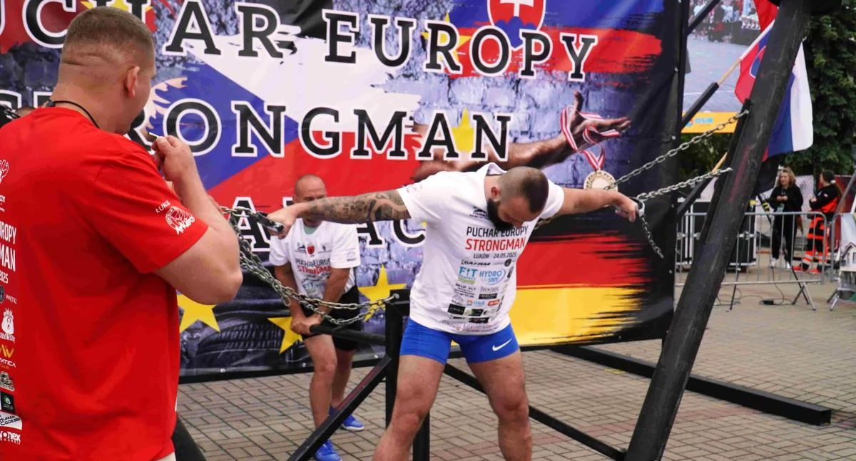 Takiego turnieju siłaczy Łuków jeszcze nie widział! Puchar Europy Strongman w parach przyciągnął tłumy [DUŻO ZDJĘĆ]