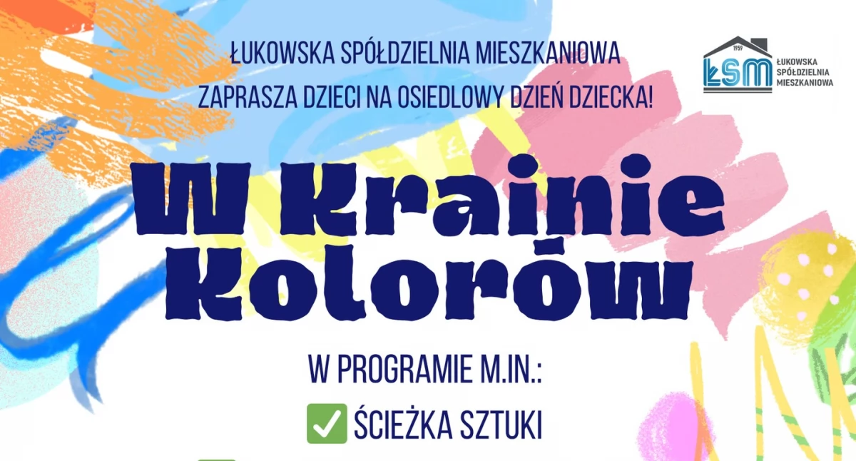 Kolorowy Dzień Dziecka na osiedlu Chącińskiego – zaprasza Łukowska Spółdzielnia Mieszkaniowa