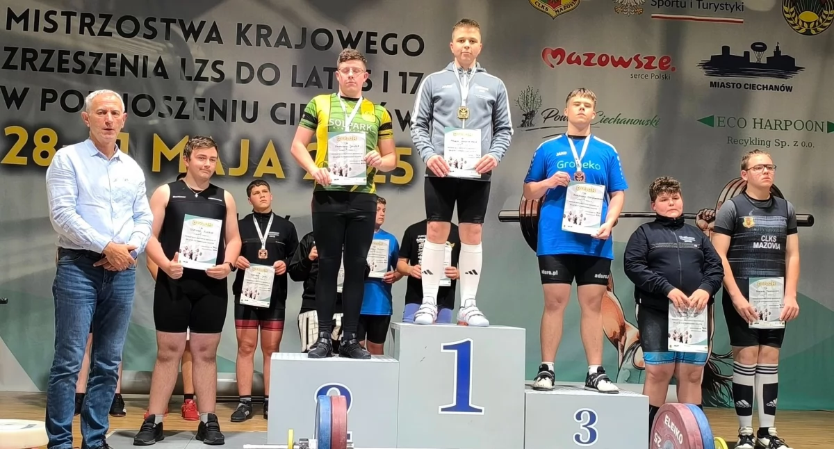 Mistrzostwa Polski LZS: Marcel Wardziak-Mąka najlepszy w kategorii 96 kg U15