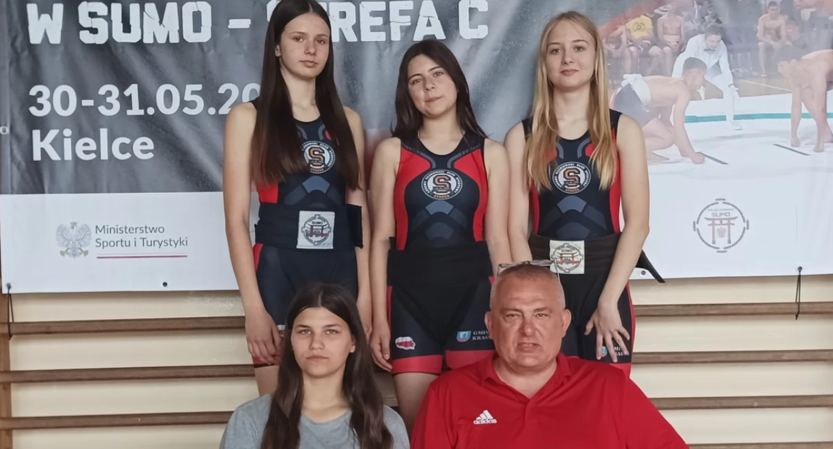 Złoto i brązy dla Młodziczek GKS Armaty Stoczek Łukowski na Mistrzostwach Sumo w Kielcach