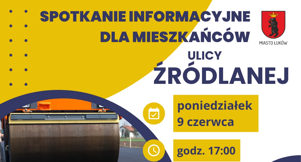 Ulica Źródlana w Łukowie doczeka się przebudowy. Mieszkańcy zaproszeni na spotkanie z wykonawcą