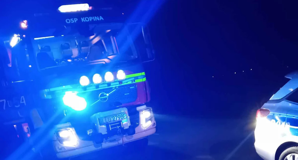 Pożar instalacji elektrycznej w oborze w miejscowości Kopina. Interweniowały trzy jednostki straży