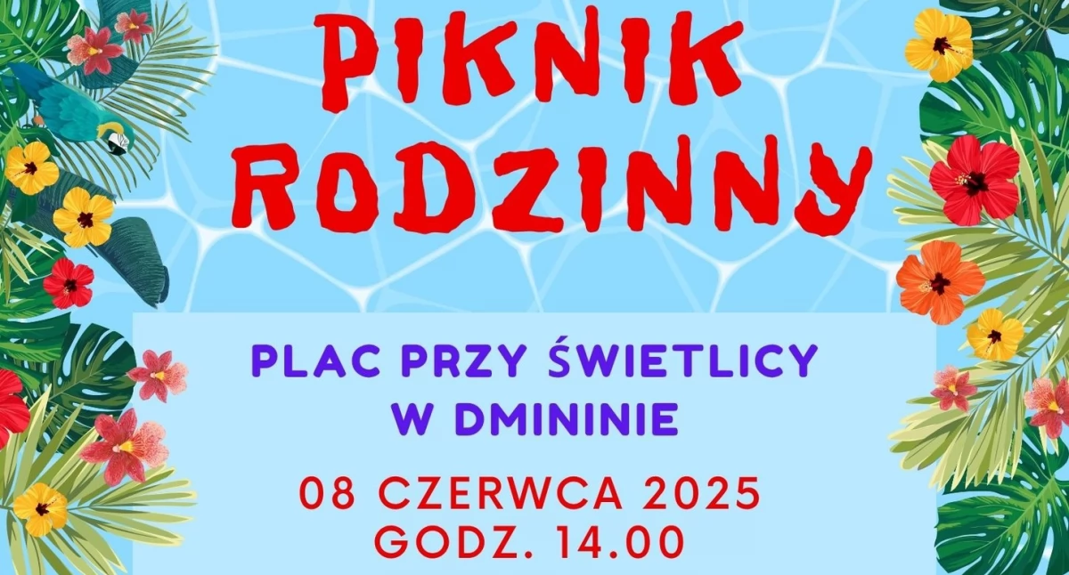 Zapraszamy na Rodzinny Piknik w Dmininie – darmowe atrakcje, konkursy i lody rzemieślnicze.