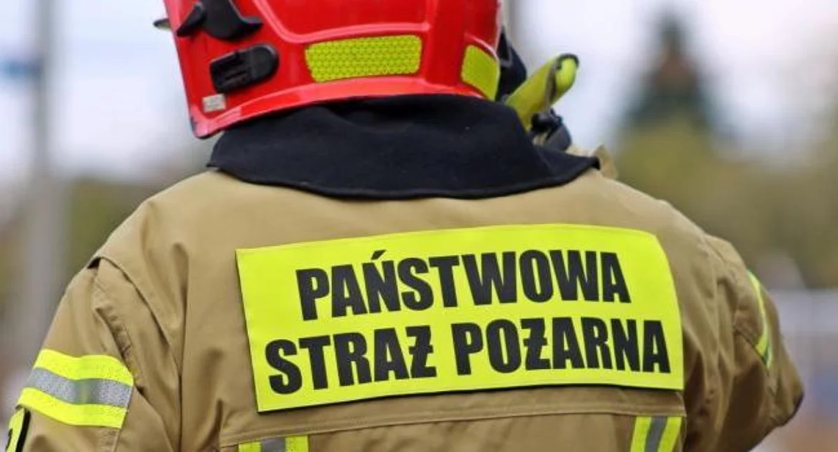 Pożar w centrum Stoczka Łukowskiego! Strażacy w akcji na targowisku