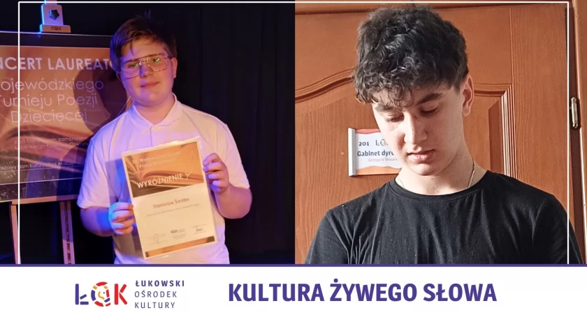 Bartosz Ścioch i Stanisław Świder z sukcesami na 58. Turnieju Poezji Dziecięcej w Lublinie